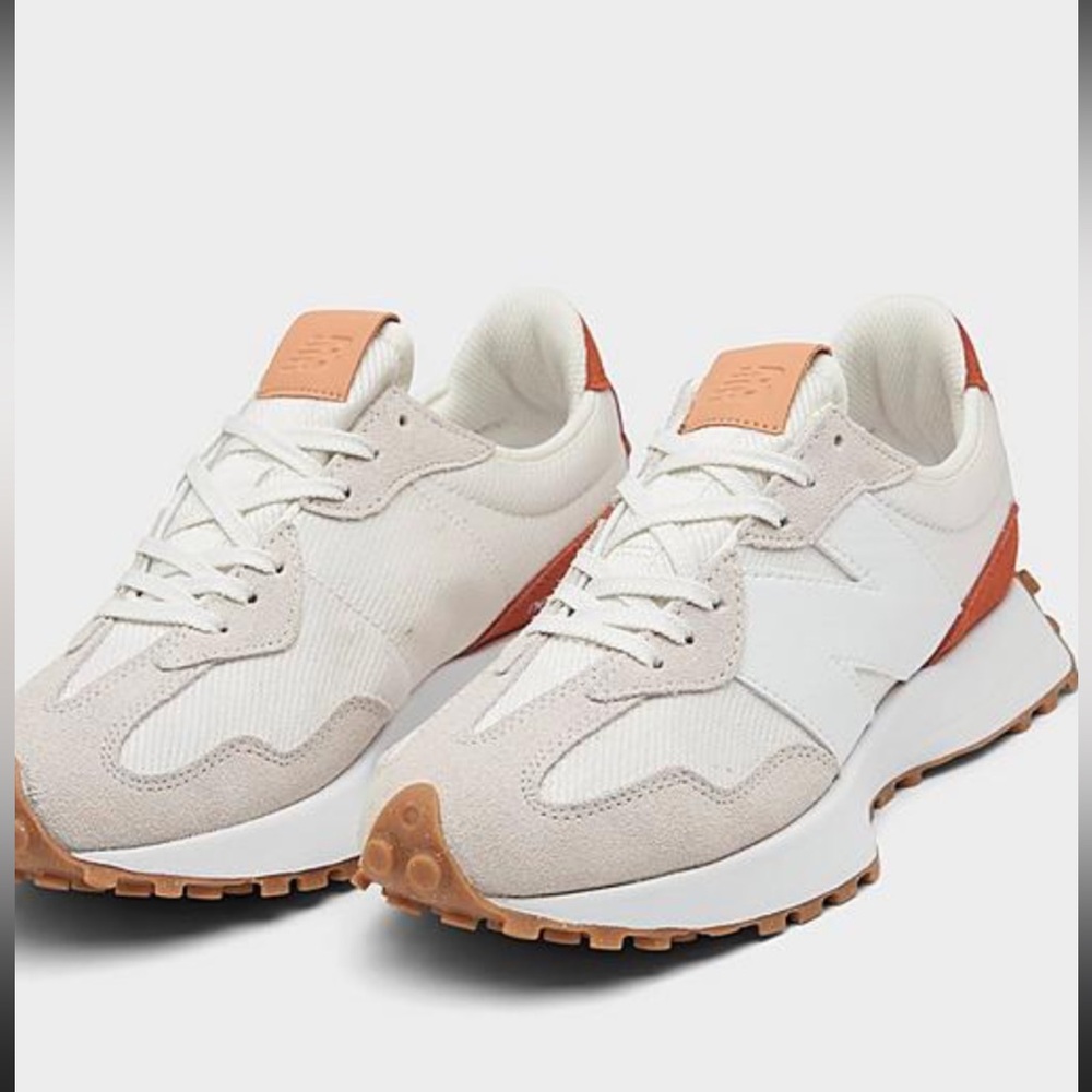 Women's New Balance Lifestyle 327 Rust and Sea salt Sneakers
